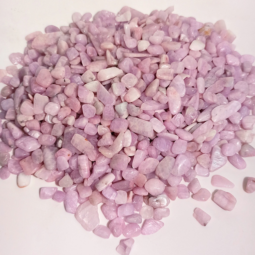 50gr Đá Kunzite / Mogarnite Đá hạt trơn hồng cánh sen