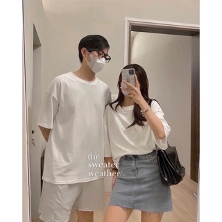 áo thun trơn basic form rộng-3158 dày