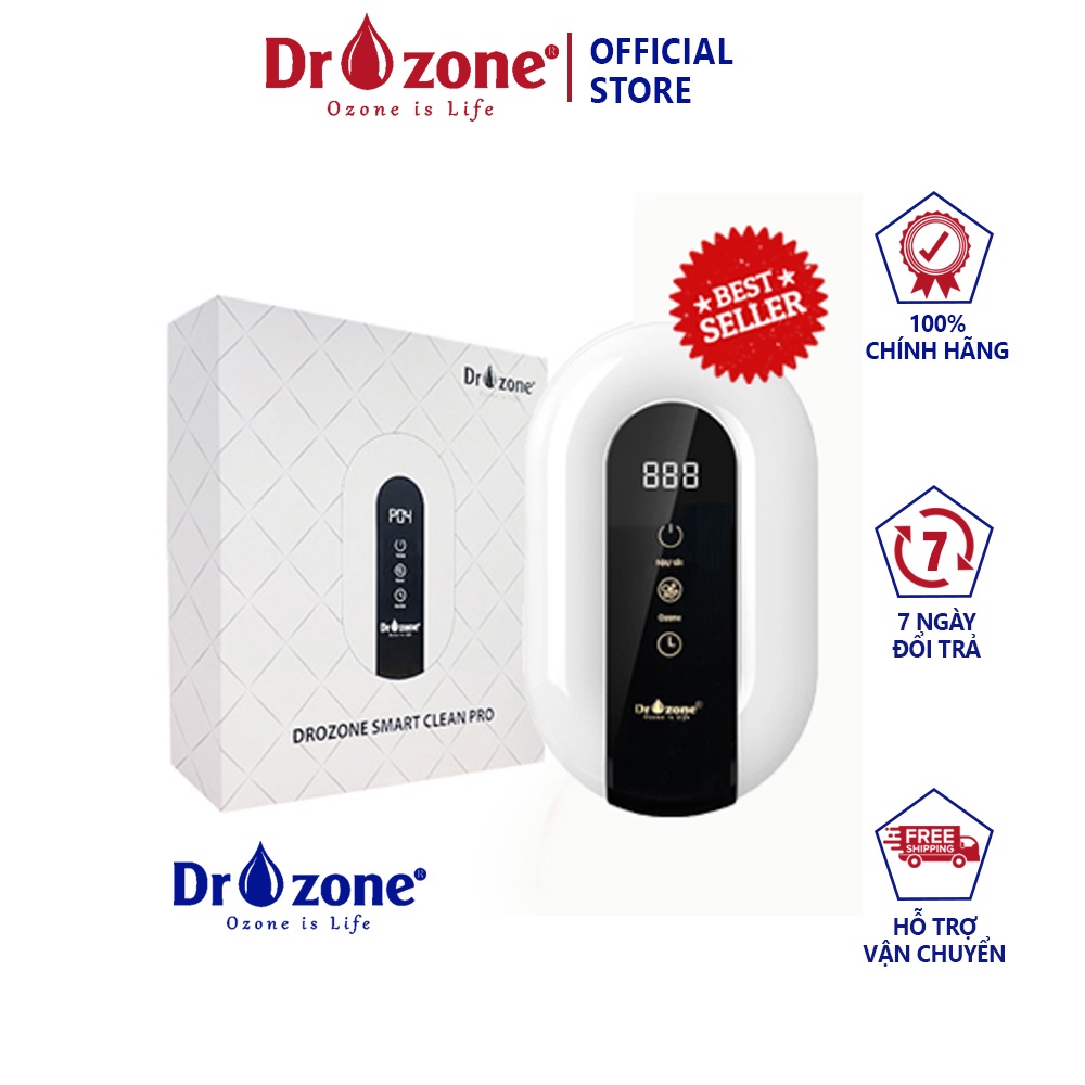 Khử mùi nhà vệ sinh/máy khử mùi đa năng Dr.Ozone Smart clean Pro cho phòng 10-15m2- HÀNG CHÍNH HÃNG