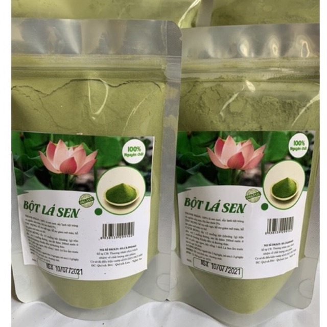 Bột lá sen nguyên chất sấy lạnh gói 100g