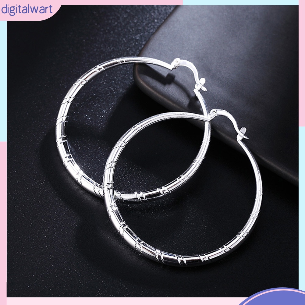 Đôi Khuyên Tai Hình Tròn Lớn Thời Trang Dành Cho Nữ