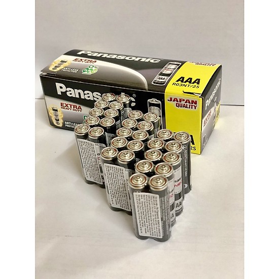 Pin AAA Panasonic R03NT/2S / Pin đũa đen hộp 60 viên