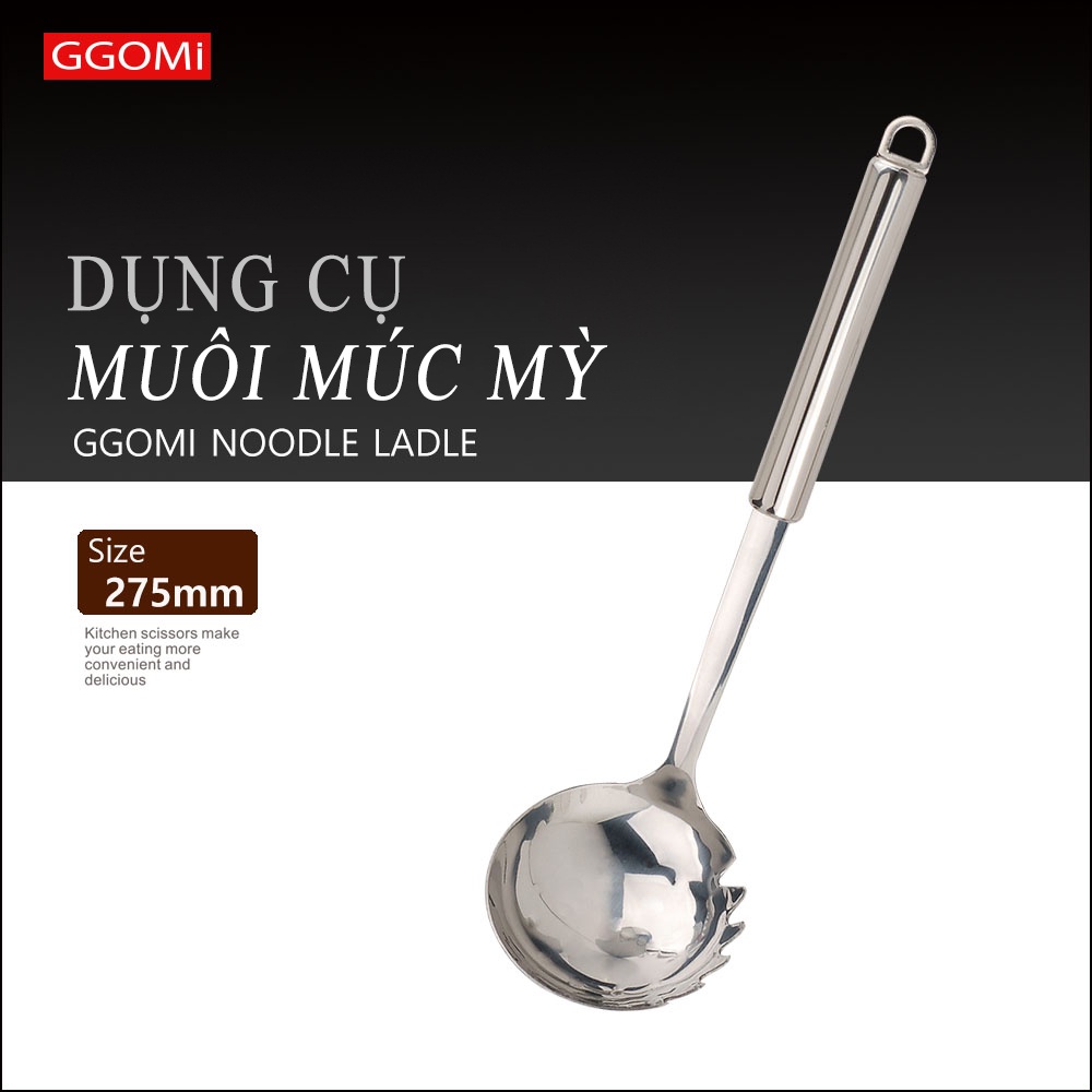 [HÀNG CHÍNH HÃNG]Bộ 7 dụng cụ chuyên dùng nhà bếp bằng inox304 bề mặt sáng bóng, thép không gỉ của GGOMi Hàn Quốc MK512