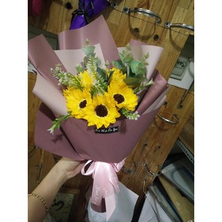 QUÀ TẶNG - BÓ HOA HƯỚNG DƯƠNG SÁP 10 BÔNG SIÊU SANG