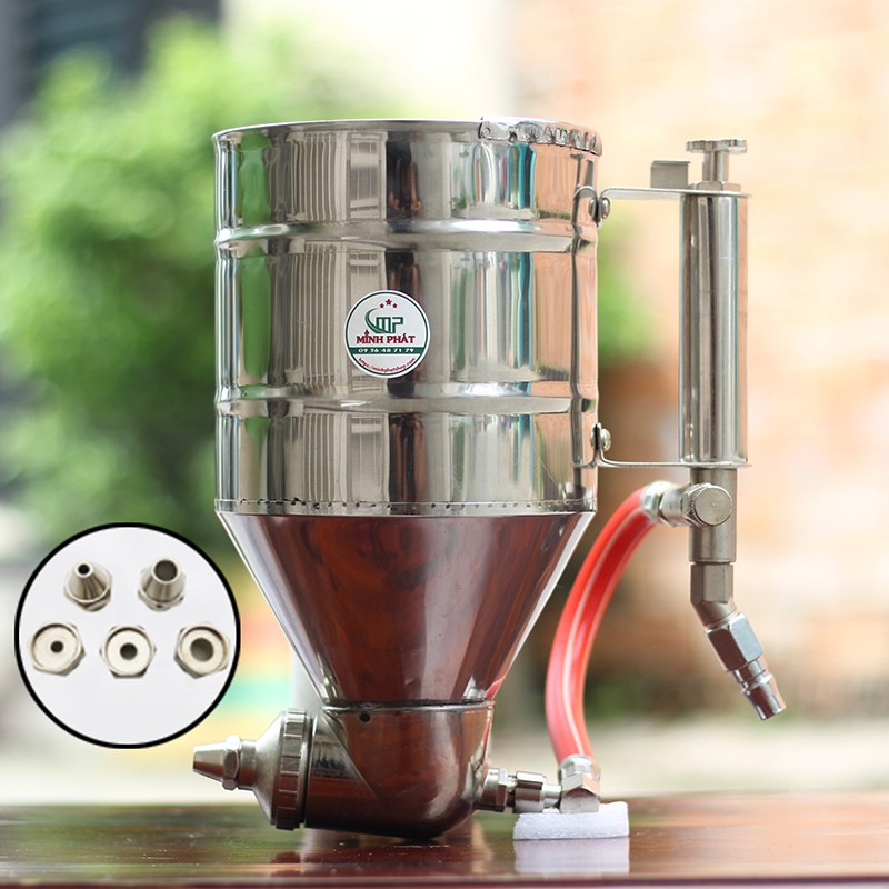 ☘️ Phễu phun gai sần, phun giả đá,súng phun sơn phủ tạo cát