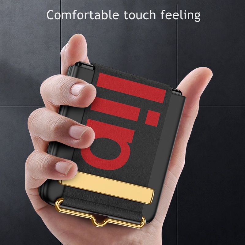 Ốp Điện Thoại Bảo Vệ Toàn Diện Có Thể Gấp Gọn Và Dây Đeo Cho Samsung Galaxy Z Flip3