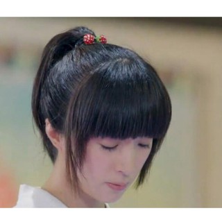 Kẹp tóc, dây buộc tóc quả dâu tây đỏ