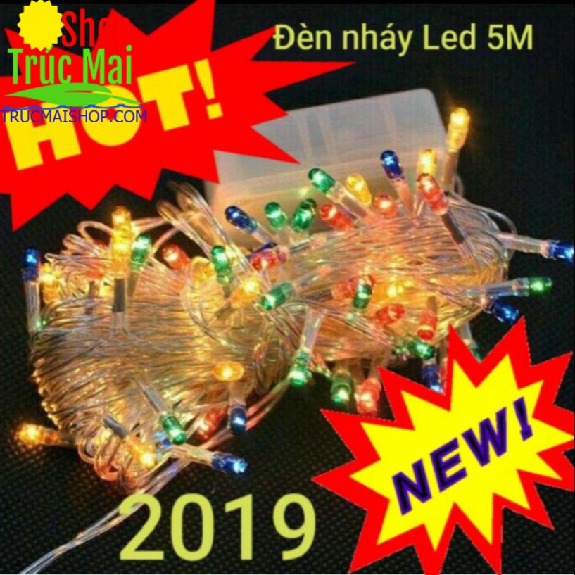 Đèn nháy LED 5M loại đẹp mẫu 2019