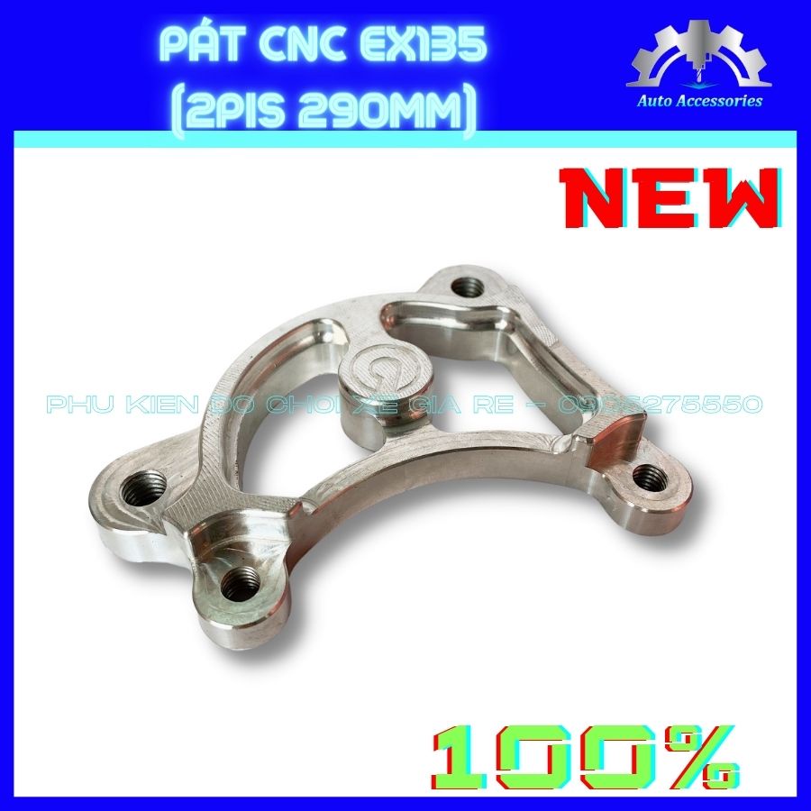 Pát CNC Pát Trước Ex135 Pát xe Máy gắn trước Exciter Ex135 đi đĩa 290mm gắn Heo Brcmbe Nissin Adelin Frando 2piston