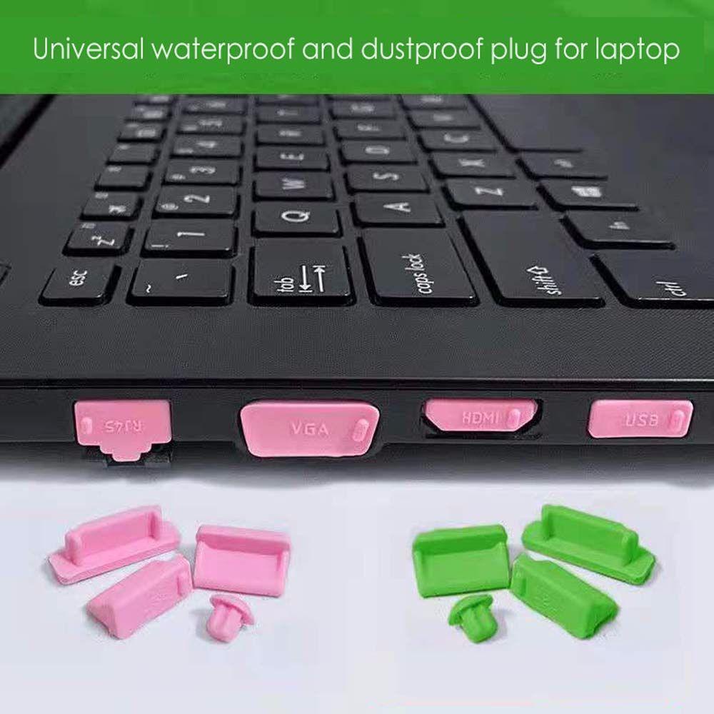 Set 16 nút bịt cổng MMULCK silicone chống bụi bẩn chống thấm nước RJ45 USB cho máy tính xách tay