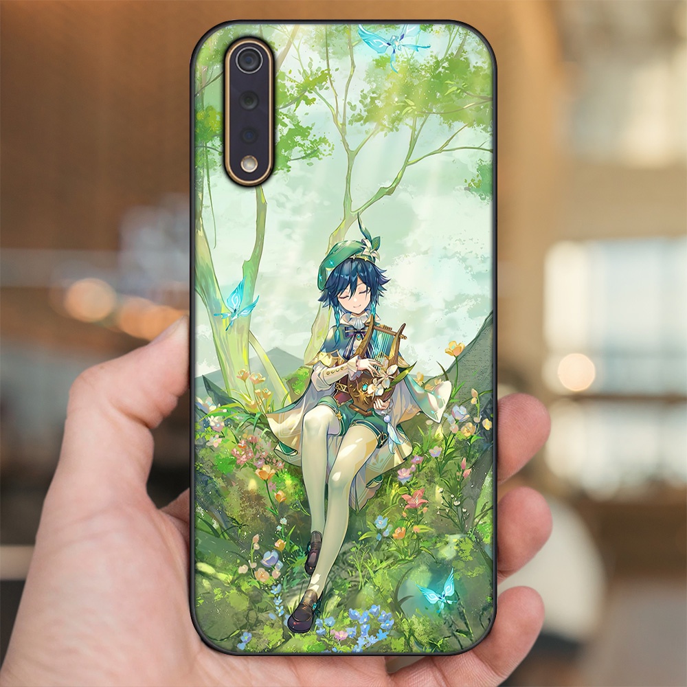 Ốp lưng Vivo S1 viền đen in hình Venti Genshin Impact