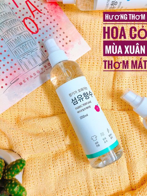 XỊT THƠM QUẦN ÁO QUỐC DÂN CỦA HÀN FABRIC PERFUME ( ko chọn màu)