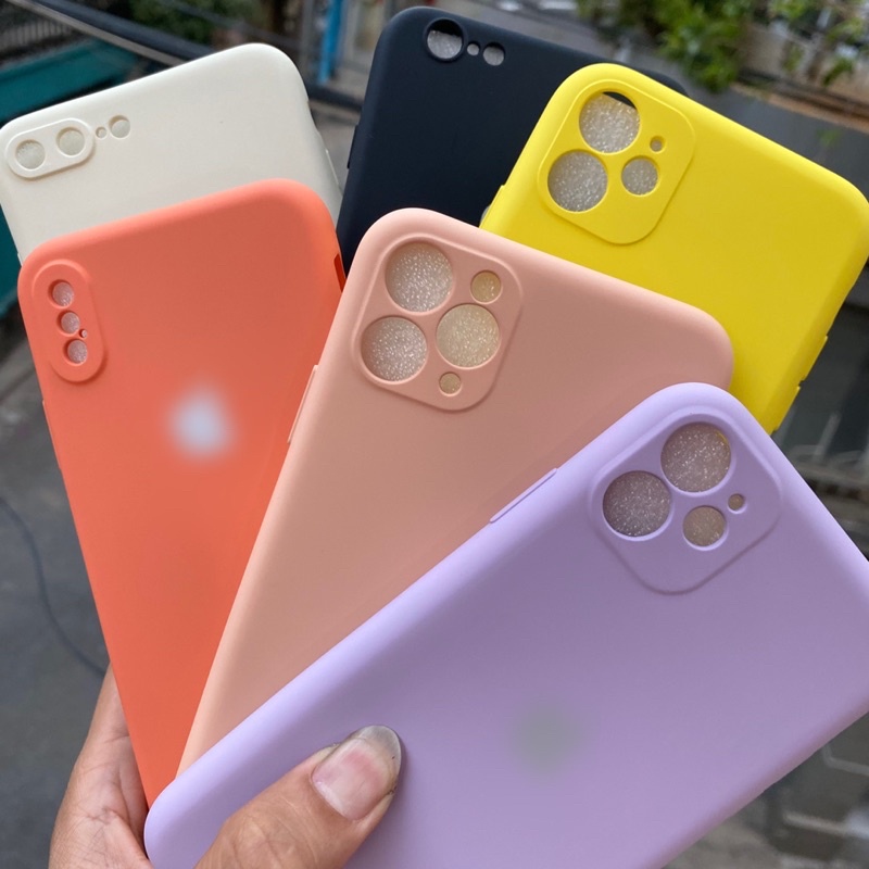 ốp lưng chống bẩn dẻo full viền bảo vệ camera có lớp lót nhung