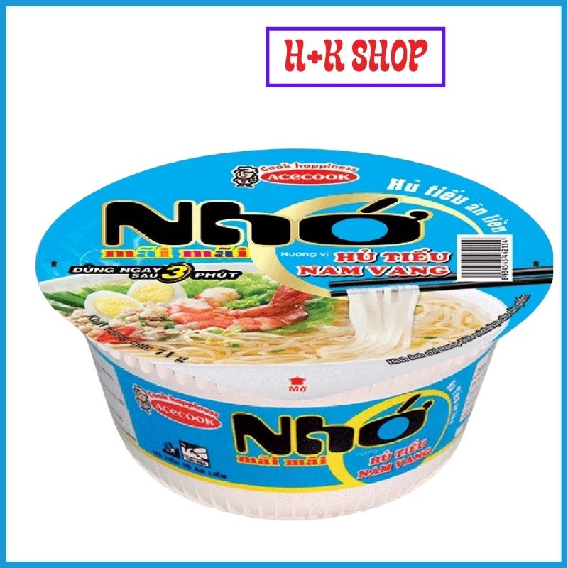 Nhớ Mãi Mãi Hủ Tiếu Nam Vang thùng 12 tô x71g MHTNV01