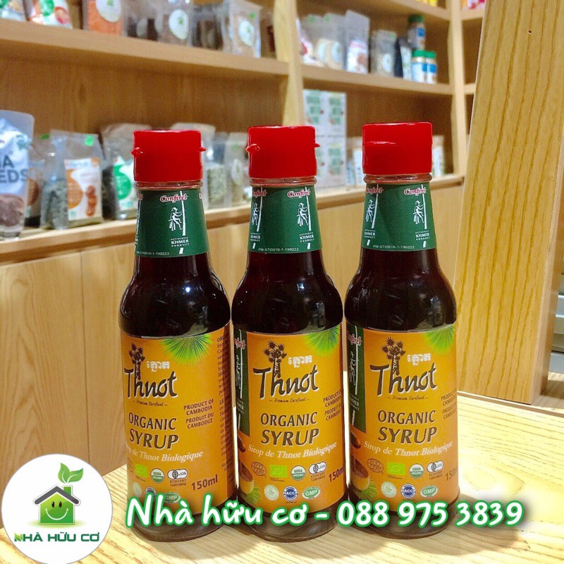 Mật syrup thốt nốt hữu cơ Campuchia 150ml- Date 10 2022 - Nhà Hữu Cơ