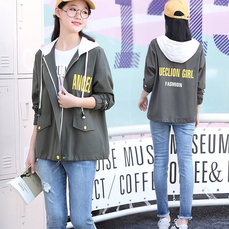 [S03] Áo khoác dù nữ thêu chữ Don't ruin it - M042 | BigBuy360 - bigbuy360.vn