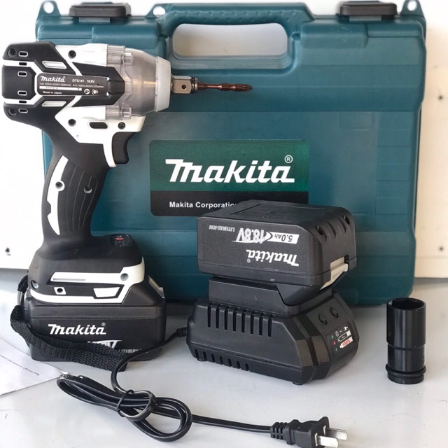 Máy siết bulong và bắn vít makita không chổi than loại 1 ( máy có 2 pin, có 3 tốc độ)