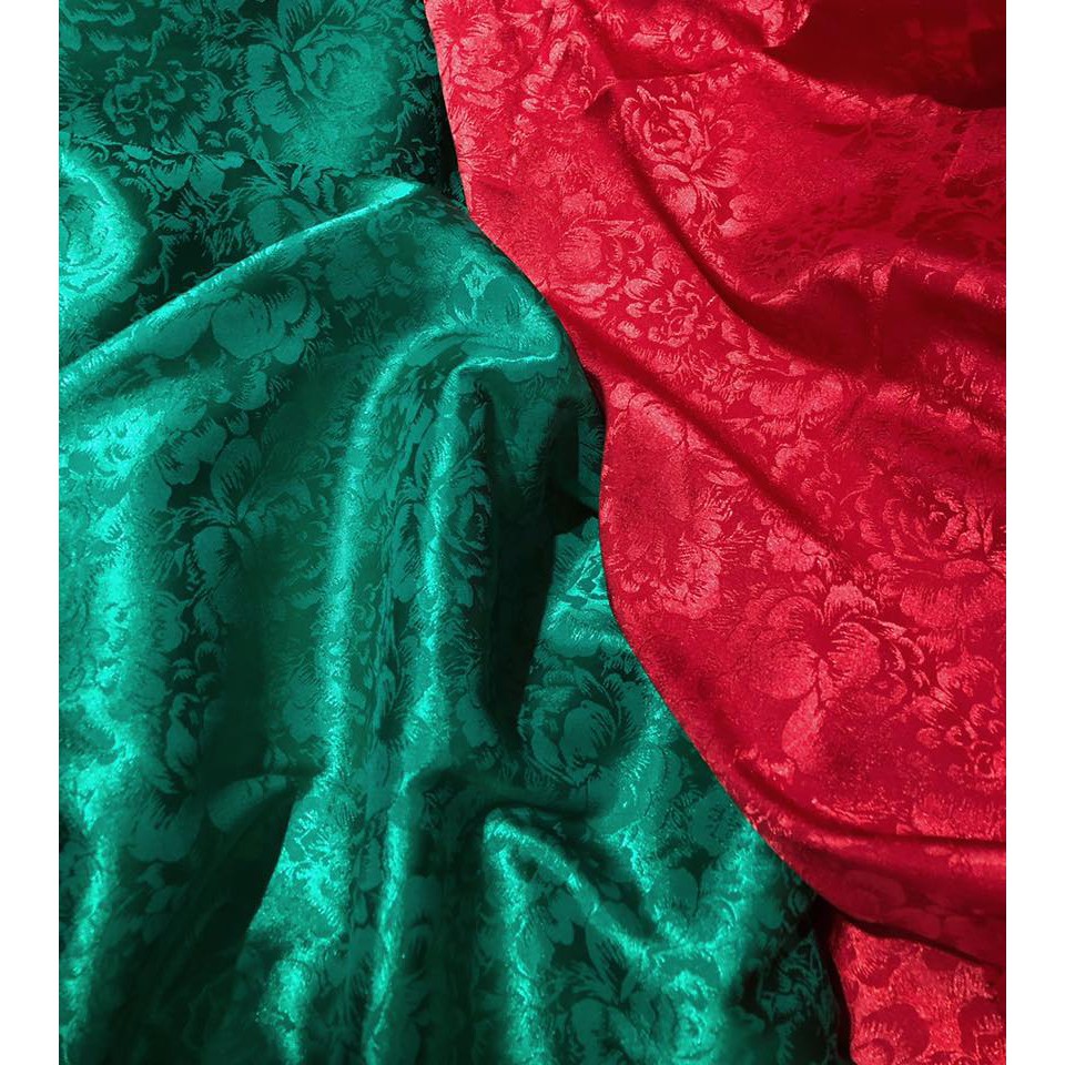 Gấm lụa satin vân hoa