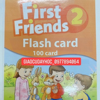 FLASHCARD FIRST FRIENDS 2- phiên bản 1st ☘100 thẻ thiết kế hai mặt siêu đẹp
