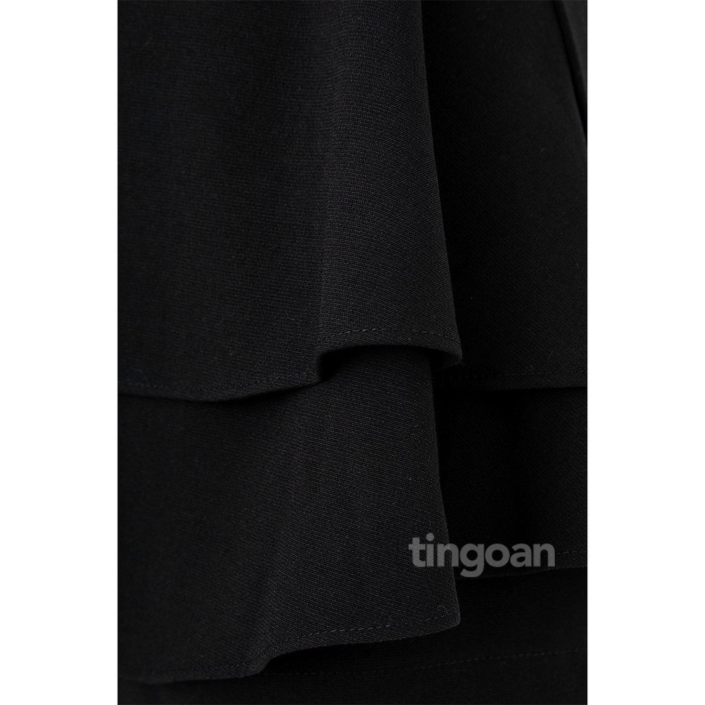 Quần váy cạp cao bèo 2 tầng chống nhăn đen tầng tingoan HAZE SKORT/BL(vải mới nhất T5/2022)