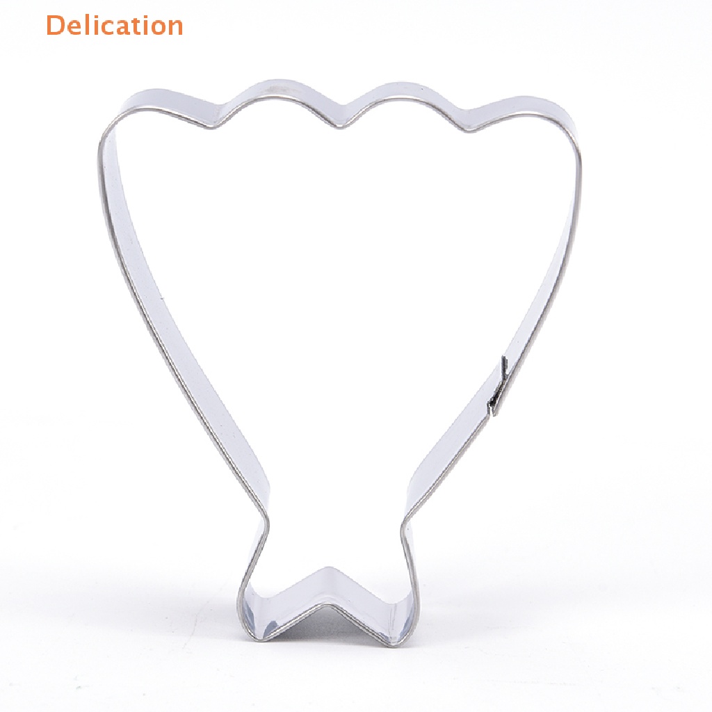 [Delication] Khuôn Cắt Bánh Quy Thạch Hình Váy Cưới Công Chúa Màu Bạc (Màu Sắc: Bạc)