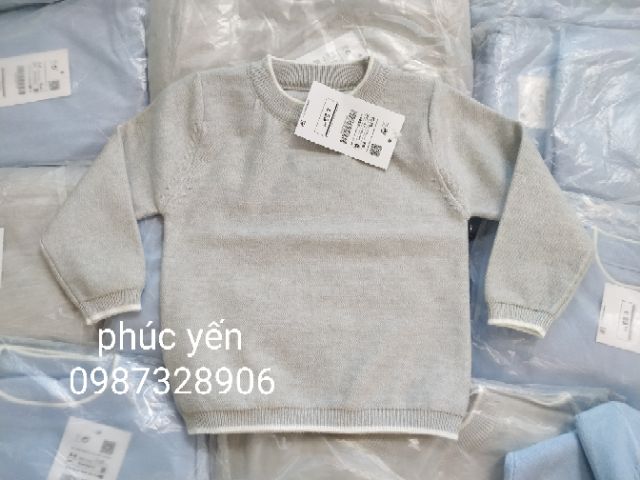 Sale !!!  ÁO LEN TRƠN ZARA DÁNG BASIC BÉ TRAI  _Super_Sale _Super_Sale