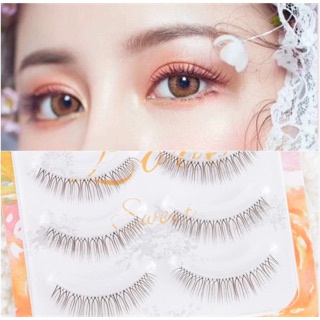 Mi giả màu nâu lông chồn 3D cao cấp