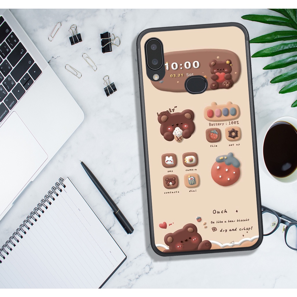 ỐP LƯNG SAMSUNG A10S - A11 - A20 - A30 - A20S - M20 - M30 , IN HÌNH GẤU NÂU CHOCOLATE ĐÁNG YÊU.