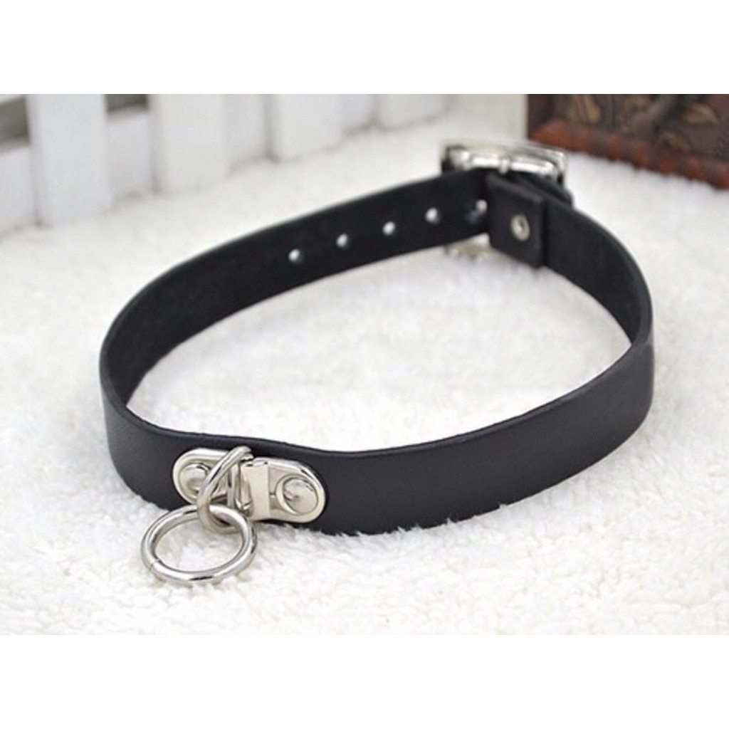 Choker bằng da - Vòng cổ phong cách cá tính 2 cách đeo