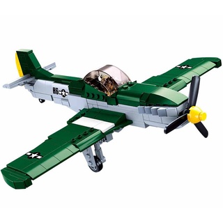 Đồ chơi khối lắp ghép hình máy bay chiến đấu WW2 Mustang 0857 P51D 323 miếng cho trẻ em