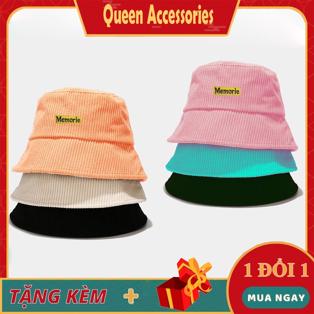 Mũ Bucket Trơn Nón Tai Bèo Vành Cụp Memorie 414 Nhiều Màu Sắc Ulzzang Form
