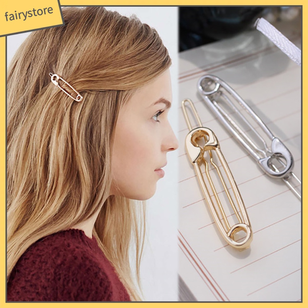 Kẹp Tóc Kim Loại Hình Kẹp Ghim Độc Đáo Cho Nữ