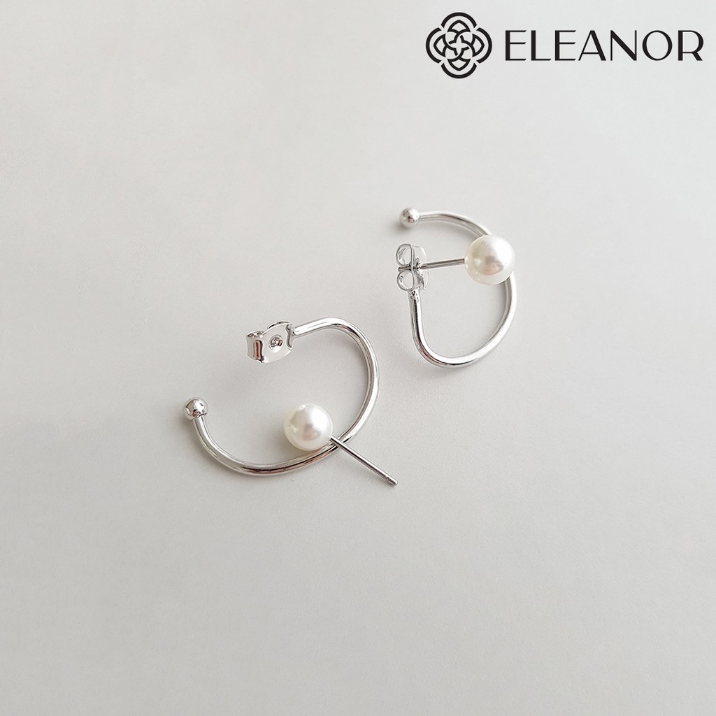 Bông Tai Bạc Eleanor Basic Đính Hạt Cho Nữ - SP001348