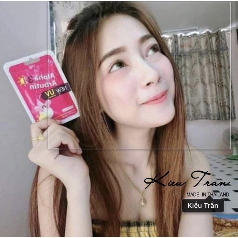 Vỉ 10 viên trắng da Alpha Arbutin Nội địa Thái Lan mẫu mới