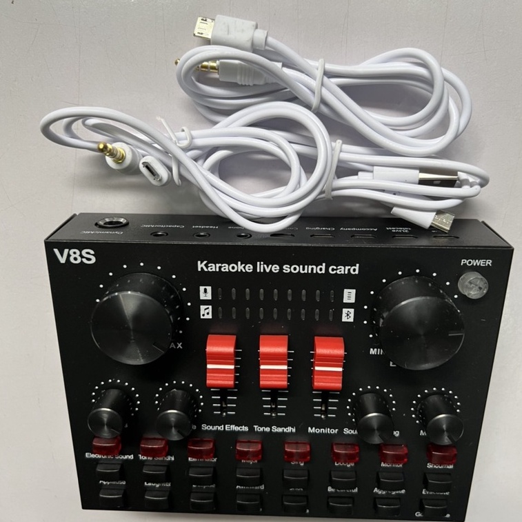 Sound card V8s hát live phiên bản mới