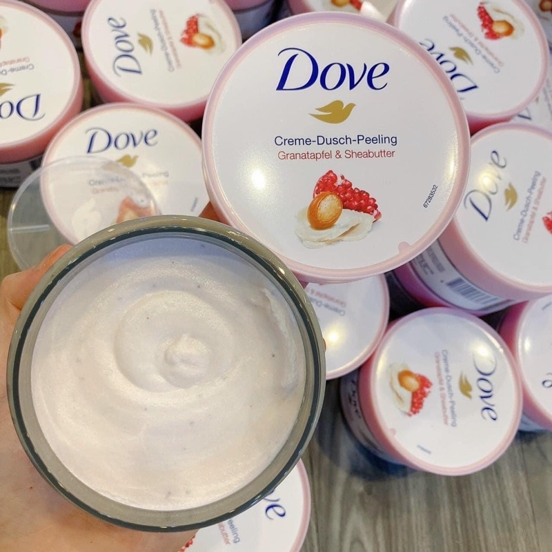 🙋‍♀️Tẩy da chết Body DOVE ĐỨC 🇩🇪 - Dove Creme-Dusch- Peeling 225ml ❌❌