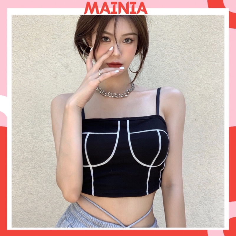 Áo Bra Cotton Hai Dây Áo Croptop Tập Thể Thao Gym Yoga Mẫu Mới Nhất Mainia Shop