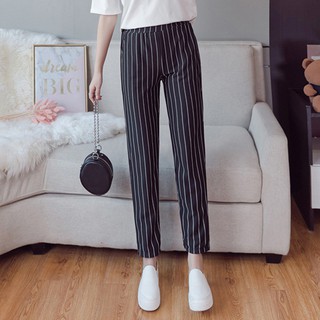 Quần tây dài kẻ sọc cho nữ