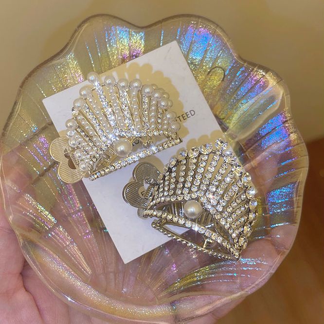 Kẹp TóC HìNh Vương MiệN BằNg Kim LoạI ThờI Trang Cho Nữ