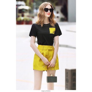 SÉT BỘ SHORT ÁO PHỐI MÀU. 4MTT230112