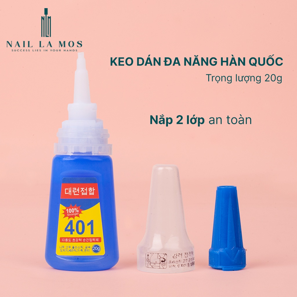 Keo 401 dán móng nail  - Keo dán đa năng Hàn Quốc loại tốt chuyên dụng cho dân làm móng