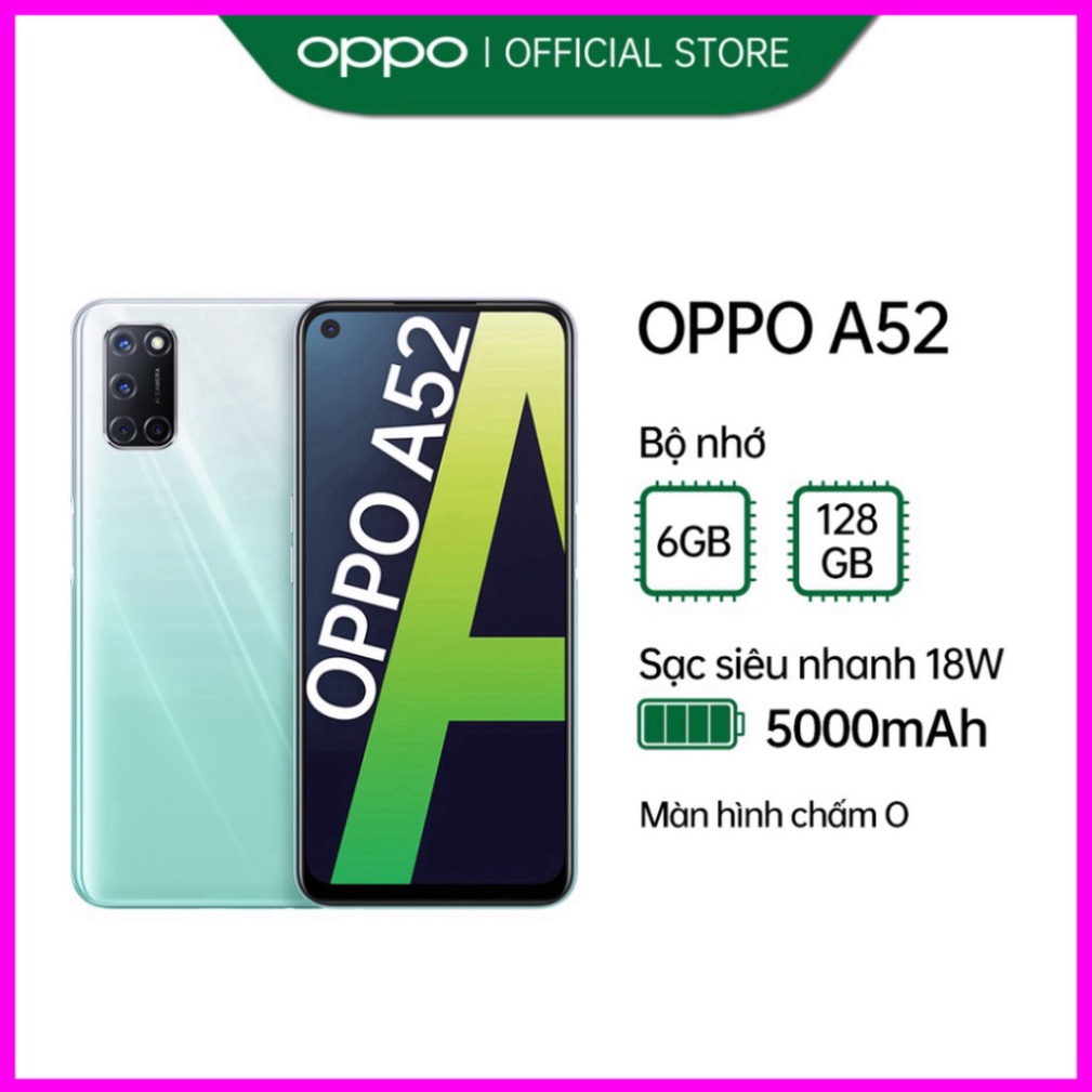 Điện Thoại OPPO A52 (6GB/128GB) - Hàng Chính Hãng (giá siêu ưu đãi)
