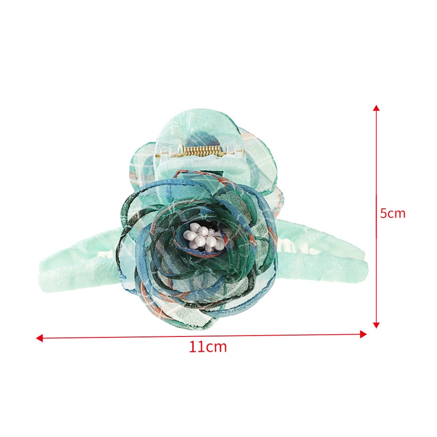Dây Buộc Tóc Đuôi Ngựa Dạng Lưới Đính Hoa Và Ngọc Trai 11Cm Cho Nữ