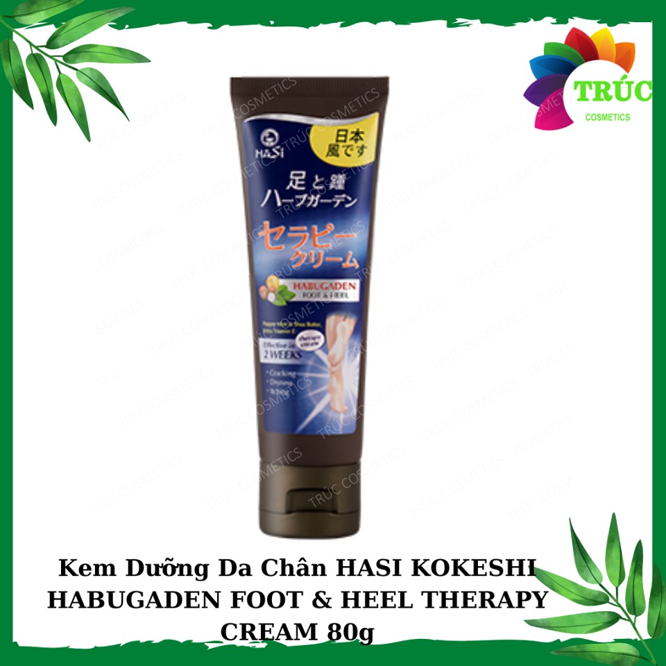 KEM DƯỠNG DA CHÂN HASI KOKESHI HABUGADEN FOOT &amp; HEEL THERAPY CREAM 80G CHÍNH HÃNG - 6457