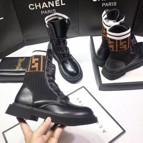 (Order) 070 Giày Bốt nữ cao cổ, boots buộc dây cá tính hàng đẹp (full box)