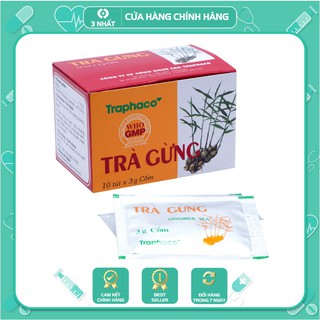 Trà gừng Traphaco hộp 10 gói, trà gừng giúp làm ấm cơ thể