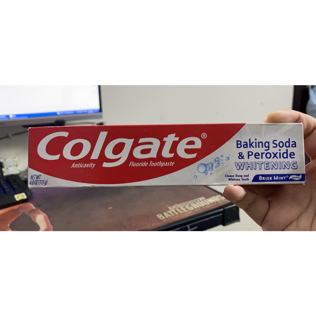 Shop Hàng Mỹ_Kem đánh răng Colgate Baking Soda and Peroxide & Cavity và Cavity Kid Protection 113g Shop chỉ bán hàng MỸ