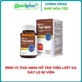 Bình Vị Thái Minh viên uống hỗ trợ giảm đau dạ dày lọ 80 viên