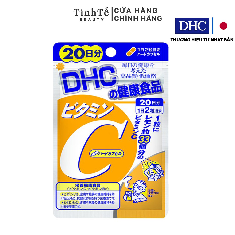 [Mã FMCGM50 -  Giảm 8% tối đa 80K đơn từ 250K] Viên uống DHC Bổ sung Vitamin C Nhật Bản 60/40 viên