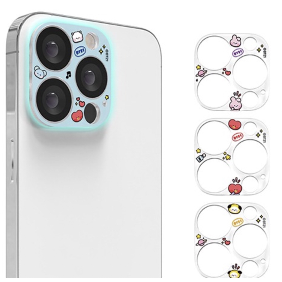 Miếng Dán Bảo Vệ Camera Hình Kakao Friends / Bt21 Minini Dễ Thương